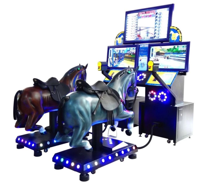 Coin vận hành 2 người chơi trò chơi điện Arcade / Thiết bị cưỡi ngựa điện tử Gogo