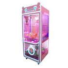 Pink Gift Toy Crane Machine Với vật liệu kim loại / kính cường lực